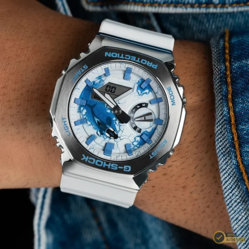 GR-V211105 White Blue Watch.! - Image 4