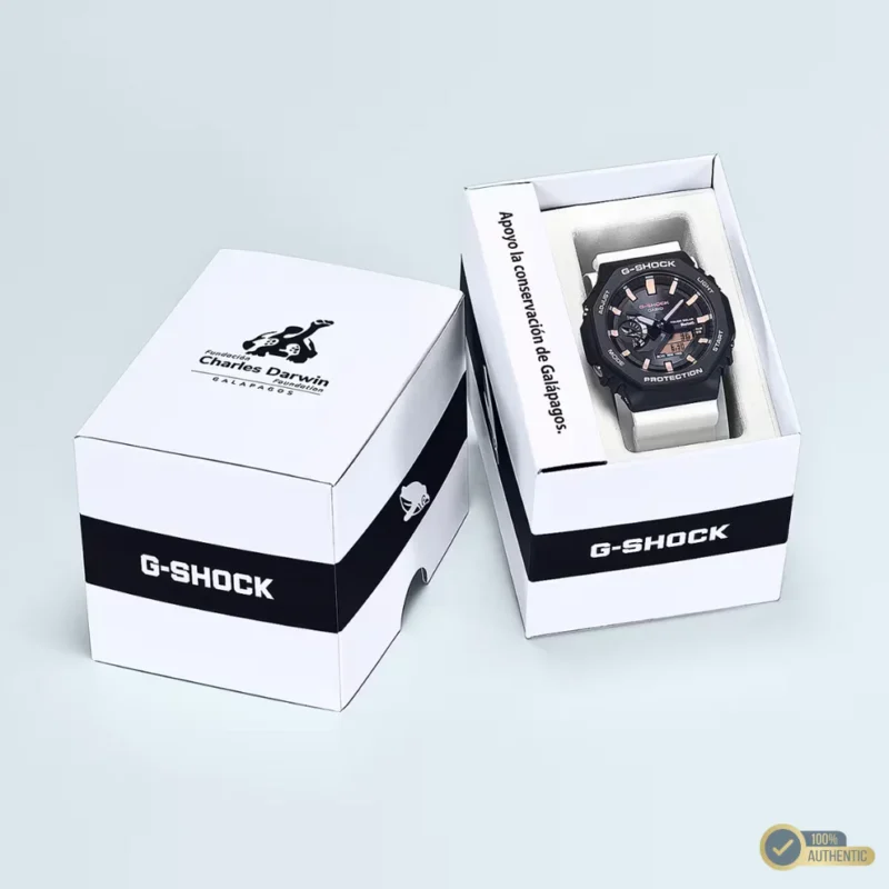 G-Shock White Beauty Solar-Powered Analog-Digital Watch - Image 7