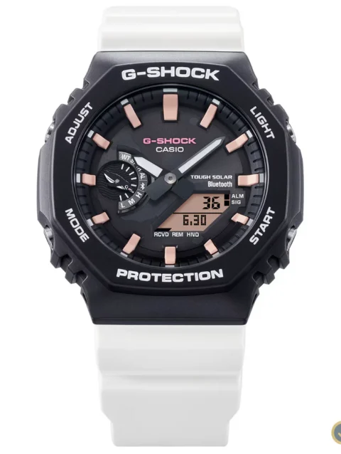 G-Shock White Beauty Solar-Powered Analog-Digital Watch