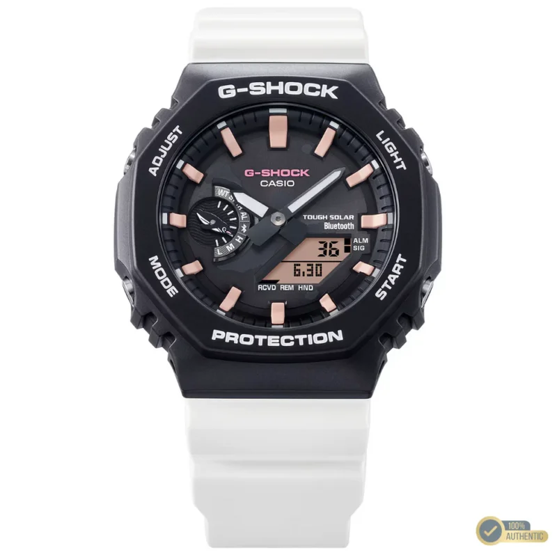 G-Shock White Beauty Solar-Powered Analog-Digital Watch