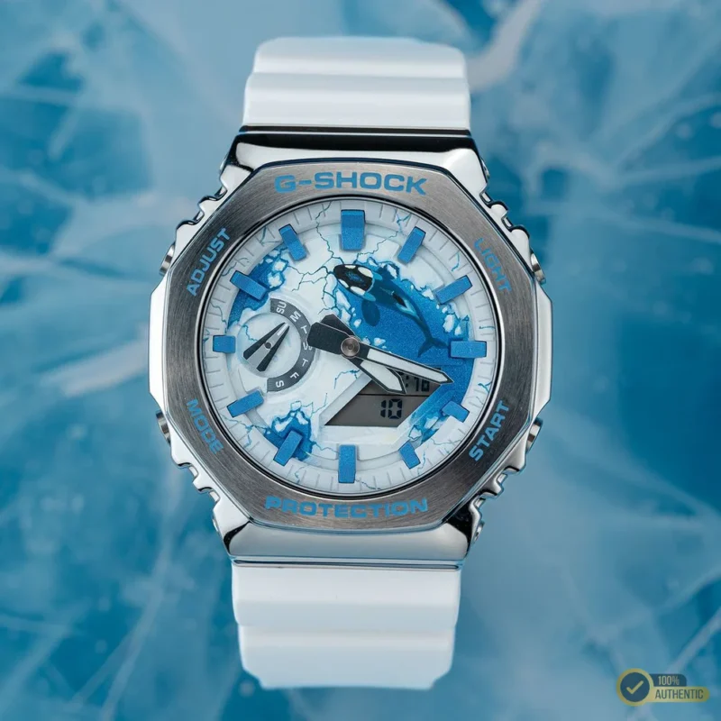 GR-V211105 White Blue Watch.! - Image 2