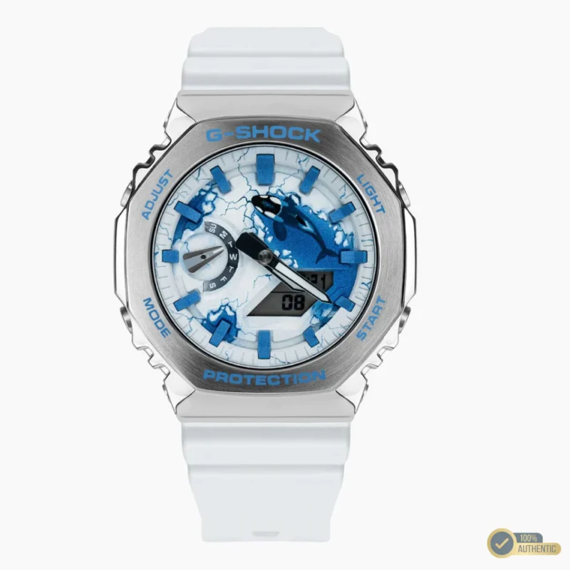GR-V211105 White Blue Watch.!